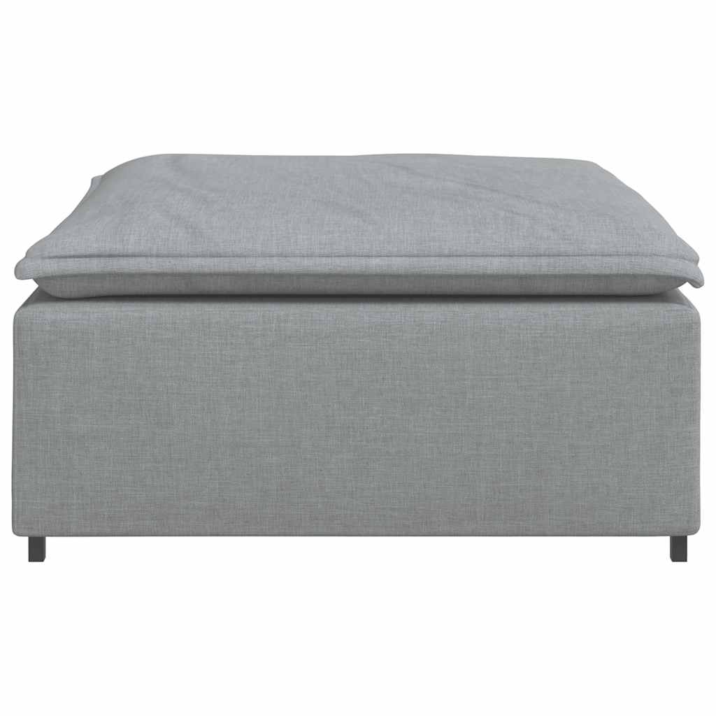 vidaXL Podnóżek do sofy modułowej modułowej jasnoszary 100x100x48 cm