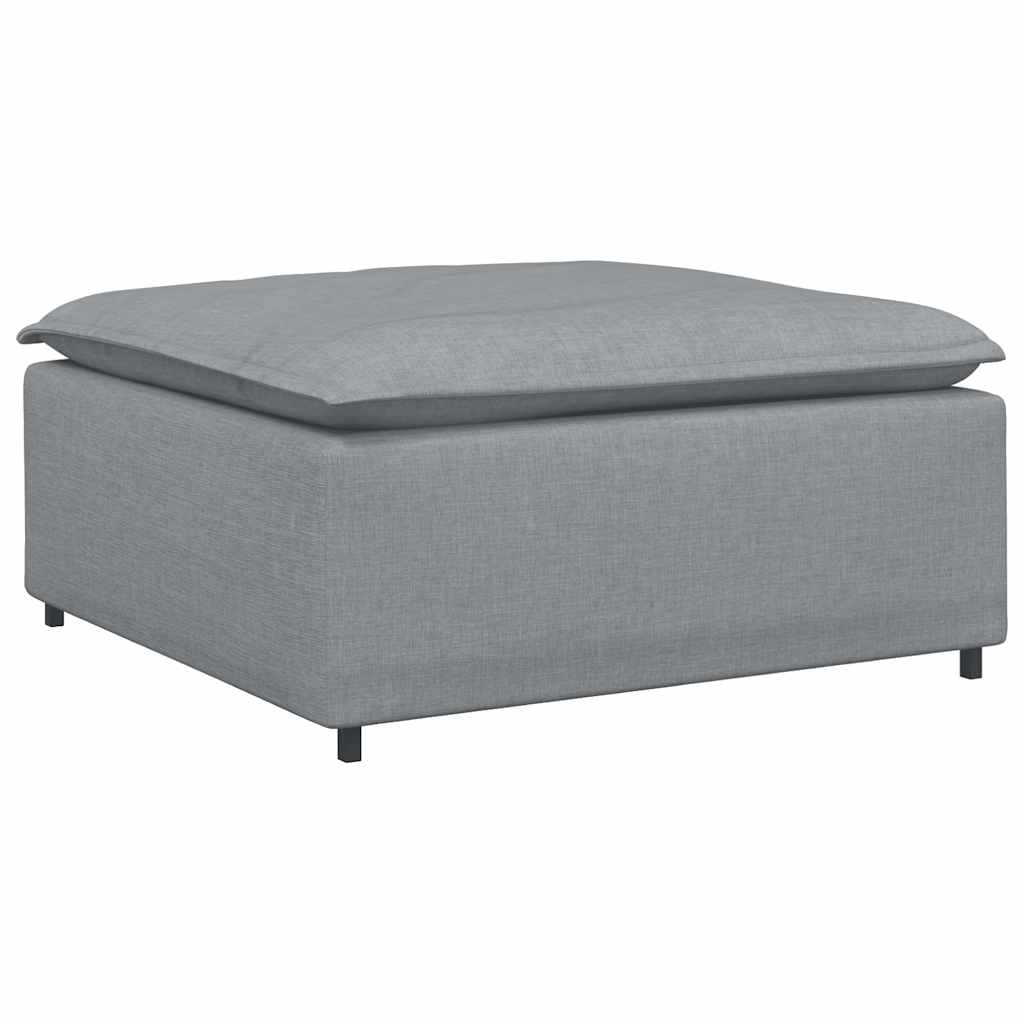 vidaXL Podnóżek do sofy modułowej modułowej jasnoszary 100x100x48 cm