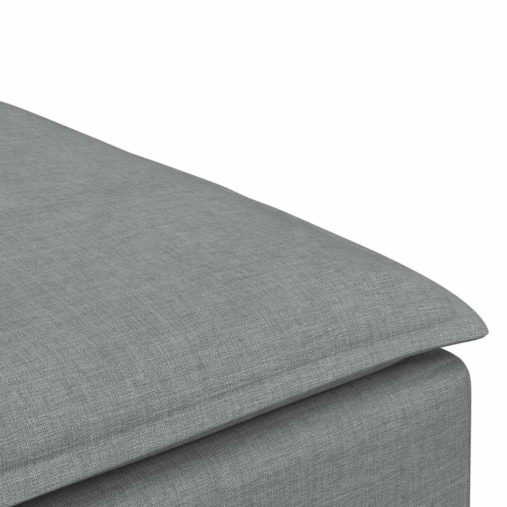 vidaXL Podnóżek do sofy modułowej modułowej jasnoszary 100x100x48 cm