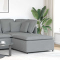 vidaXL Podnóżek do sofy modułowej modułowej jasnoszary 100x100x48 cm