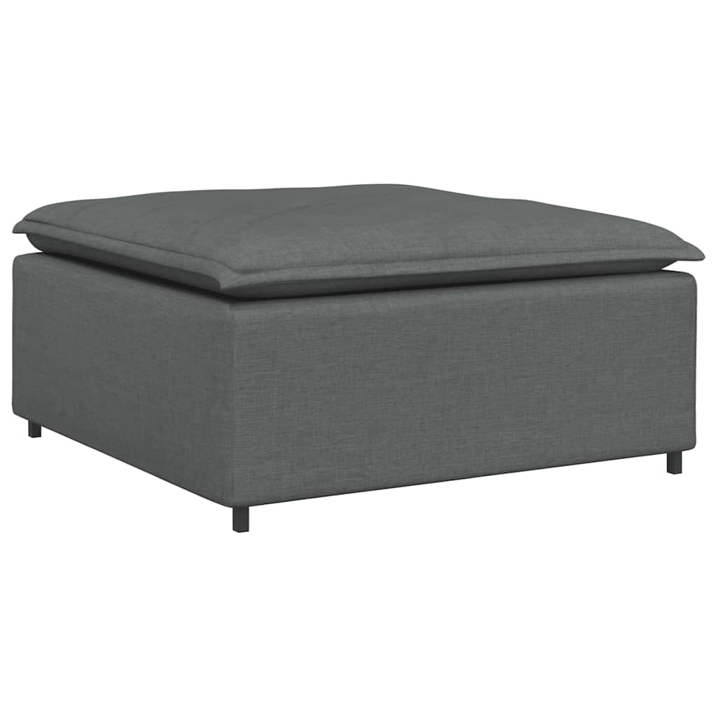 vidaXL Podnóżek do sofy modułowej modułowej Ciemnoszary 100x100x48 cm
