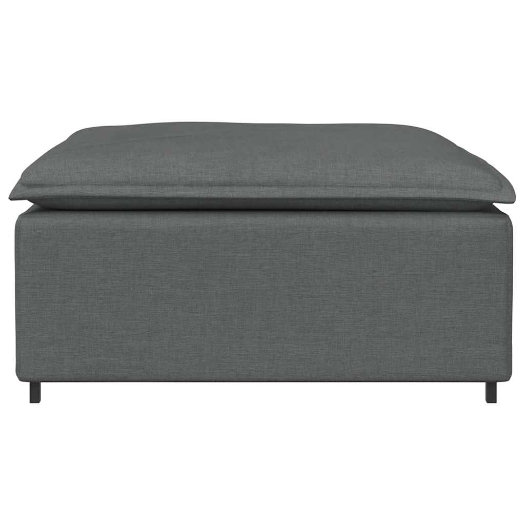 vidaXL Podnóżek do sofy modułowej modułowej Ciemnoszary 100x100x48 cm