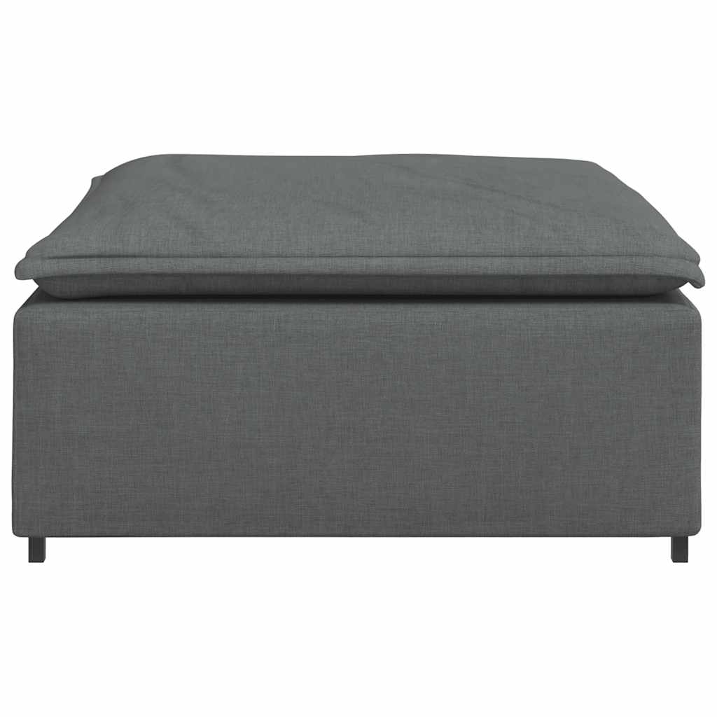 vidaXL Podnóżek do sofy modułowej modułowej Ciemnoszary 100x100x48 cm