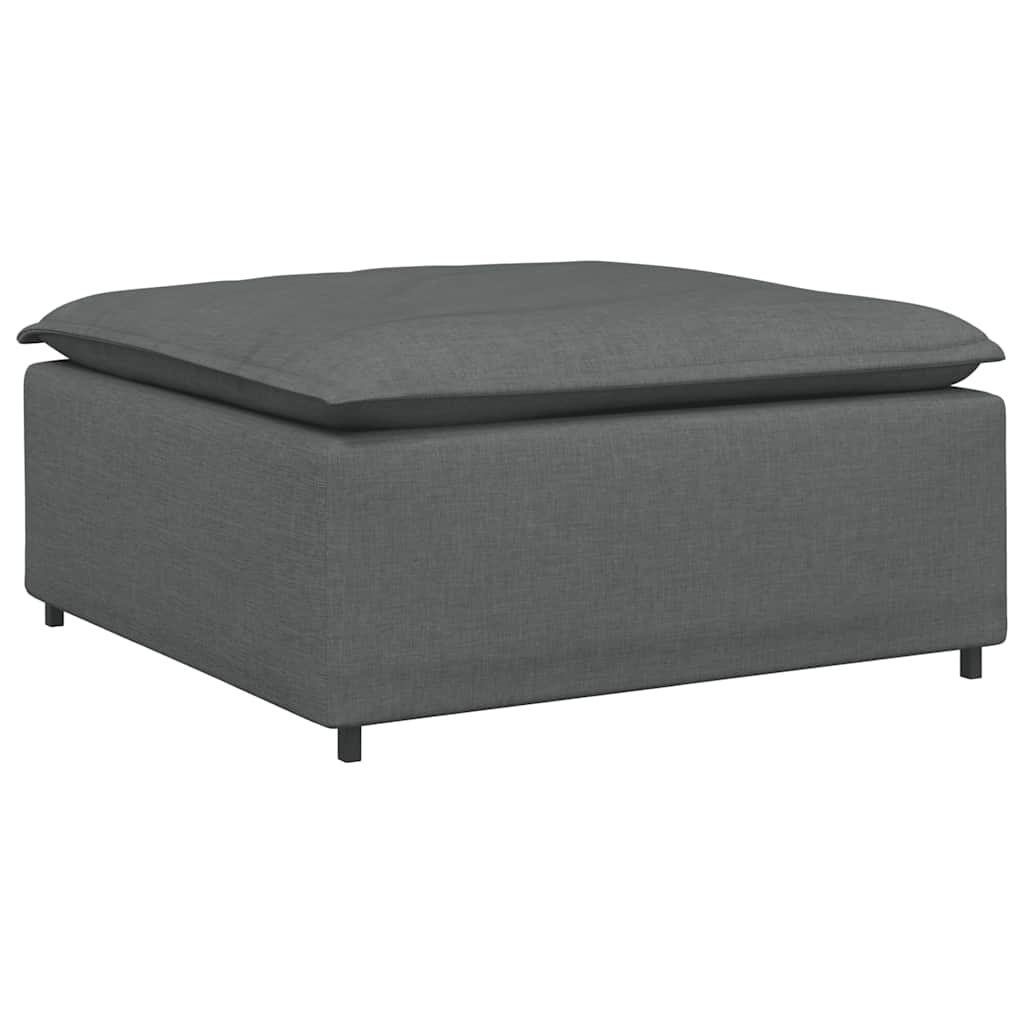 vidaXL Podnóżek do sofy modułowej modułowej Ciemnoszary 100x100x48 cm