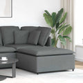 vidaXL Podnóżek do sofy modułowej modułowej Ciemnoszary 100x100x48 cm
