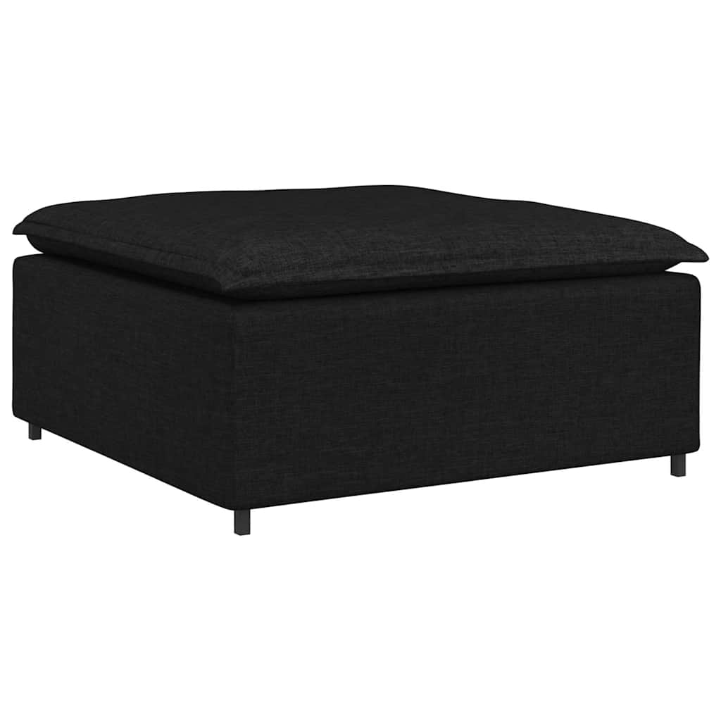 vidaXL Podnóżek do sofy modułowej moduł czarny 100x100x48 cm