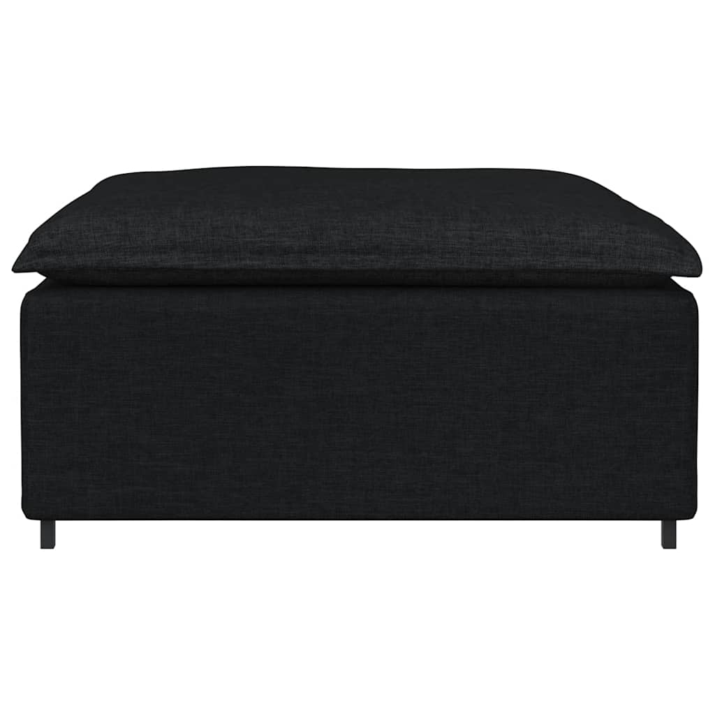 vidaXL Podnóżek do sofy modułowej moduł czarny 100x100x48 cm
