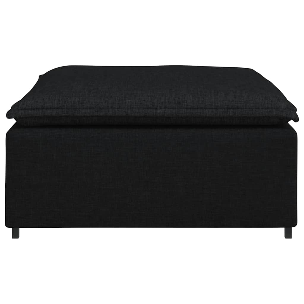 vidaXL Podnóżek do sofy modułowej moduł czarny 100x100x48 cm
