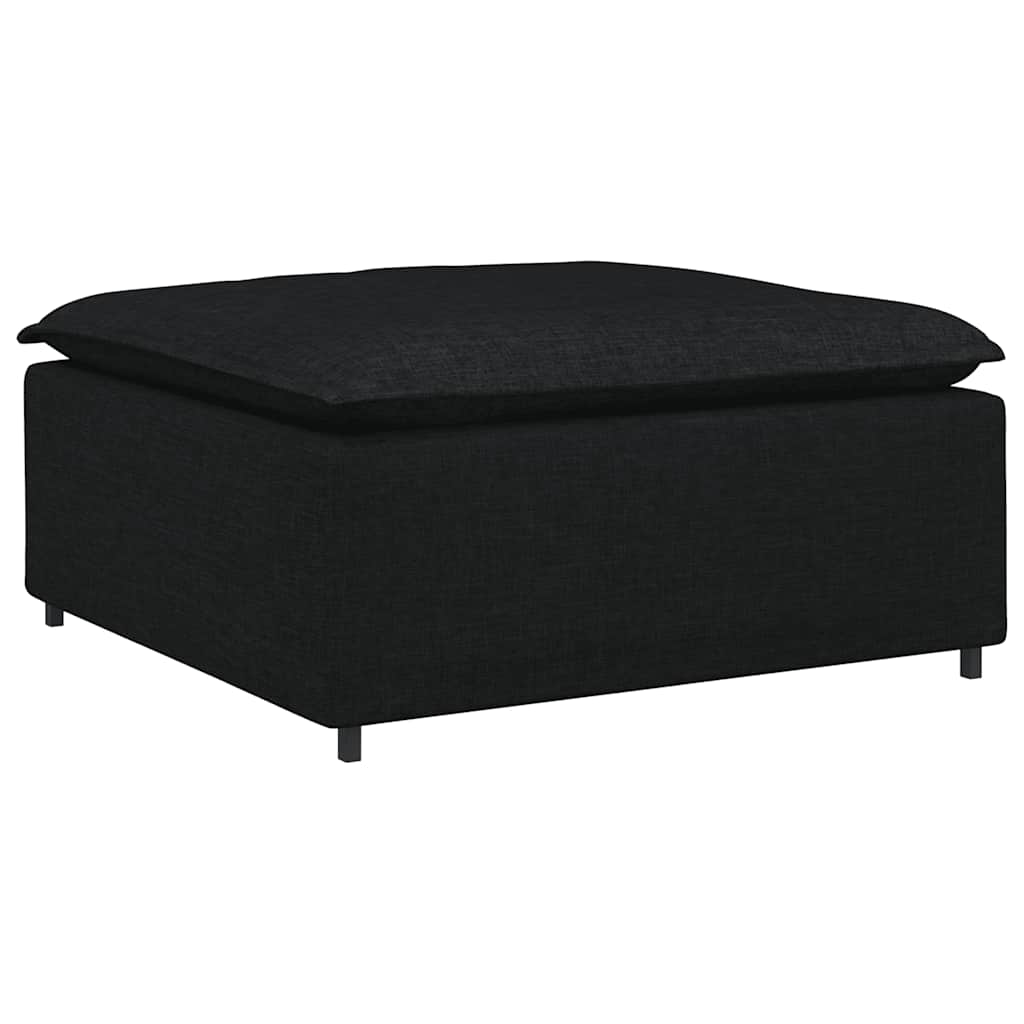 vidaXL Podnóżek do sofy modułowej moduł czarny 100x100x48 cm