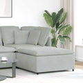 vidaXL Podnóżek do sofy modułowej modułowej jasnoszary 100x100x48 cm