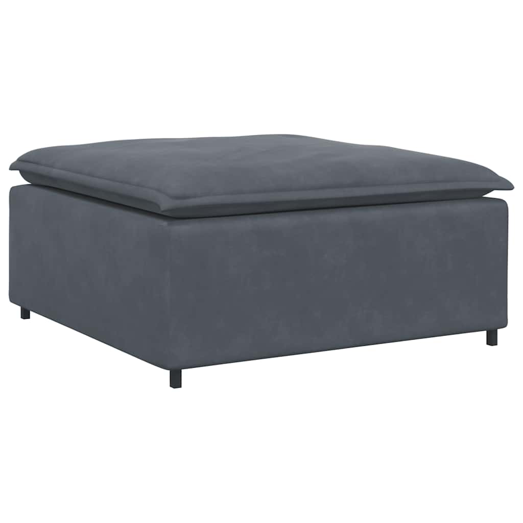 vidaXL Podnóżek do sofy modułowej modułowej Ciemnoszary 100x100x48 cm