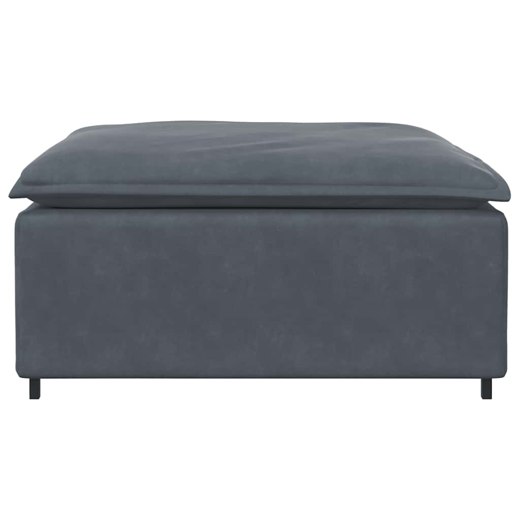 vidaXL Podnóżek do sofy modułowej modułowej Ciemnoszary 100x100x48 cm
