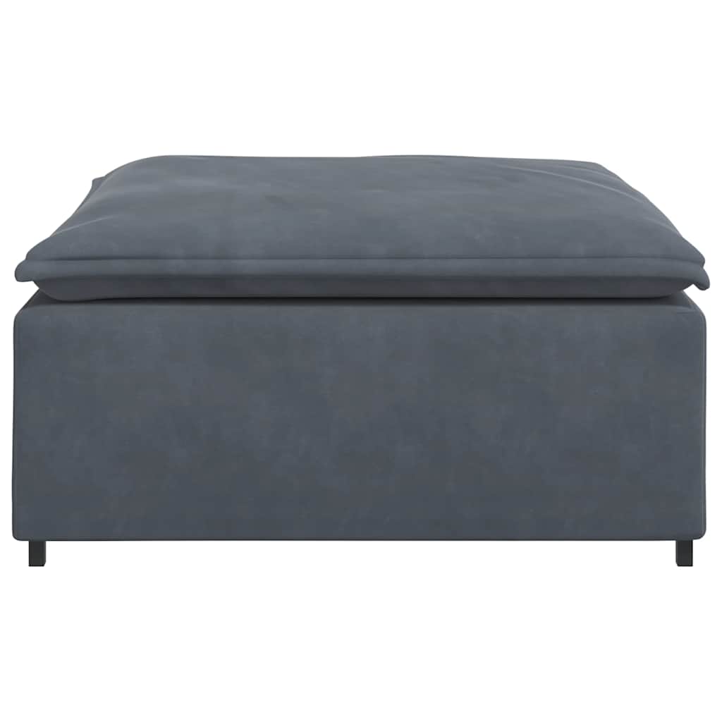 vidaXL Podnóżek do sofy modułowej modułowej Ciemnoszary 100x100x48 cm