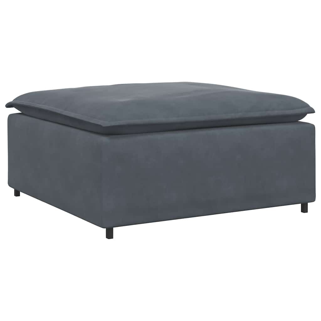 vidaXL Podnóżek do sofy modułowej modułowej Ciemnoszary 100x100x48 cm