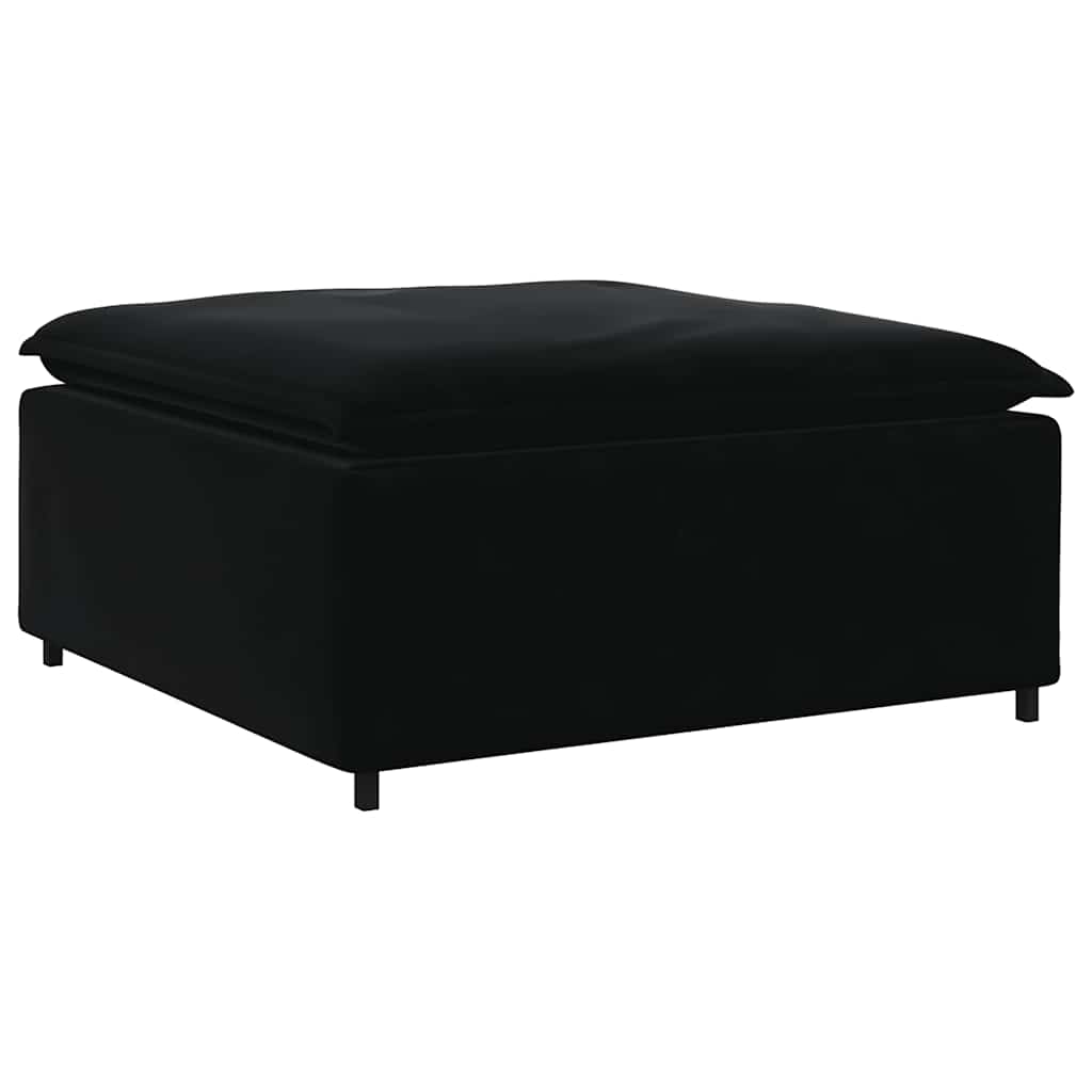 vidaXL Podnóżek do sofy modułowej moduł czarny 100x100x48 cm