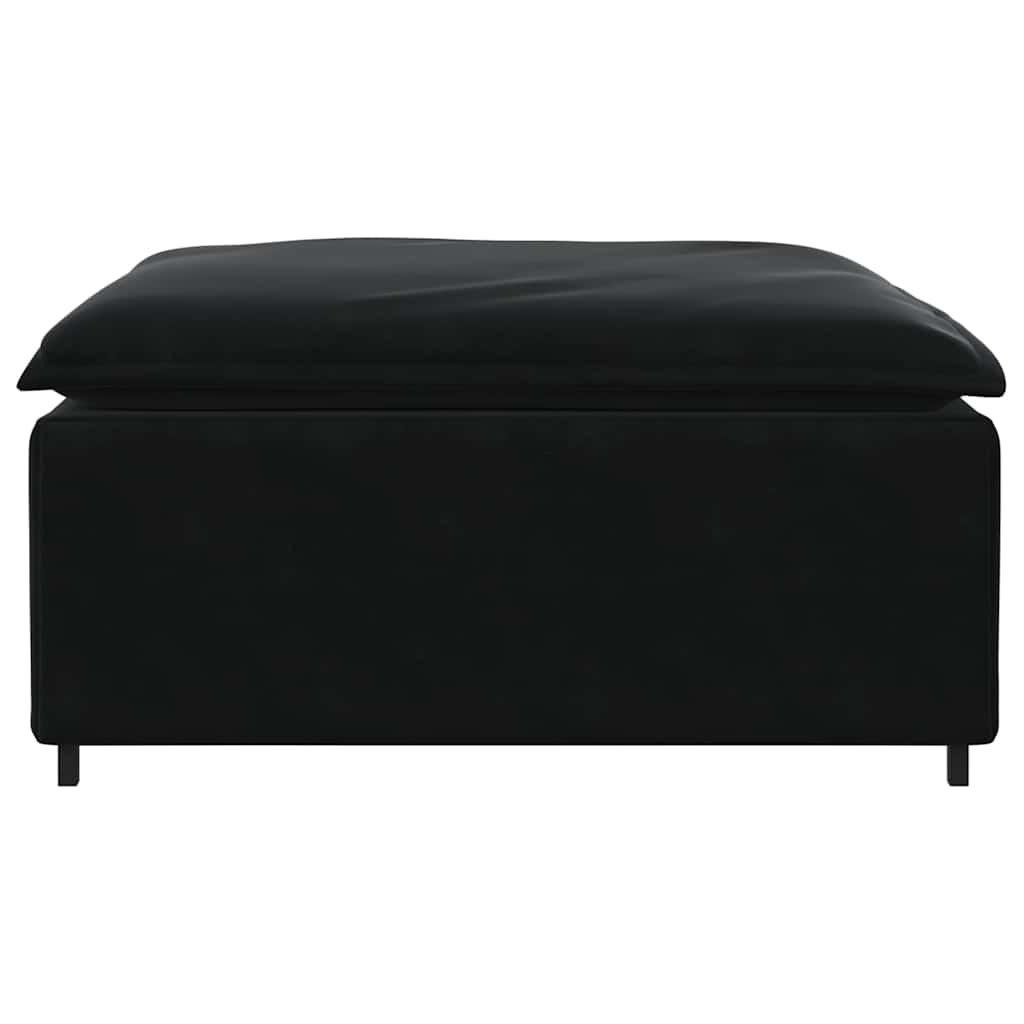 vidaXL Podnóżek do sofy modułowej moduł czarny 100x100x48 cm