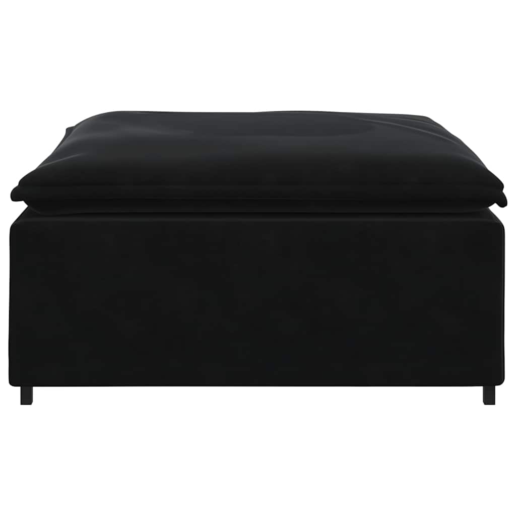 vidaXL Podnóżek do sofy modułowej moduł czarny 100x100x48 cm