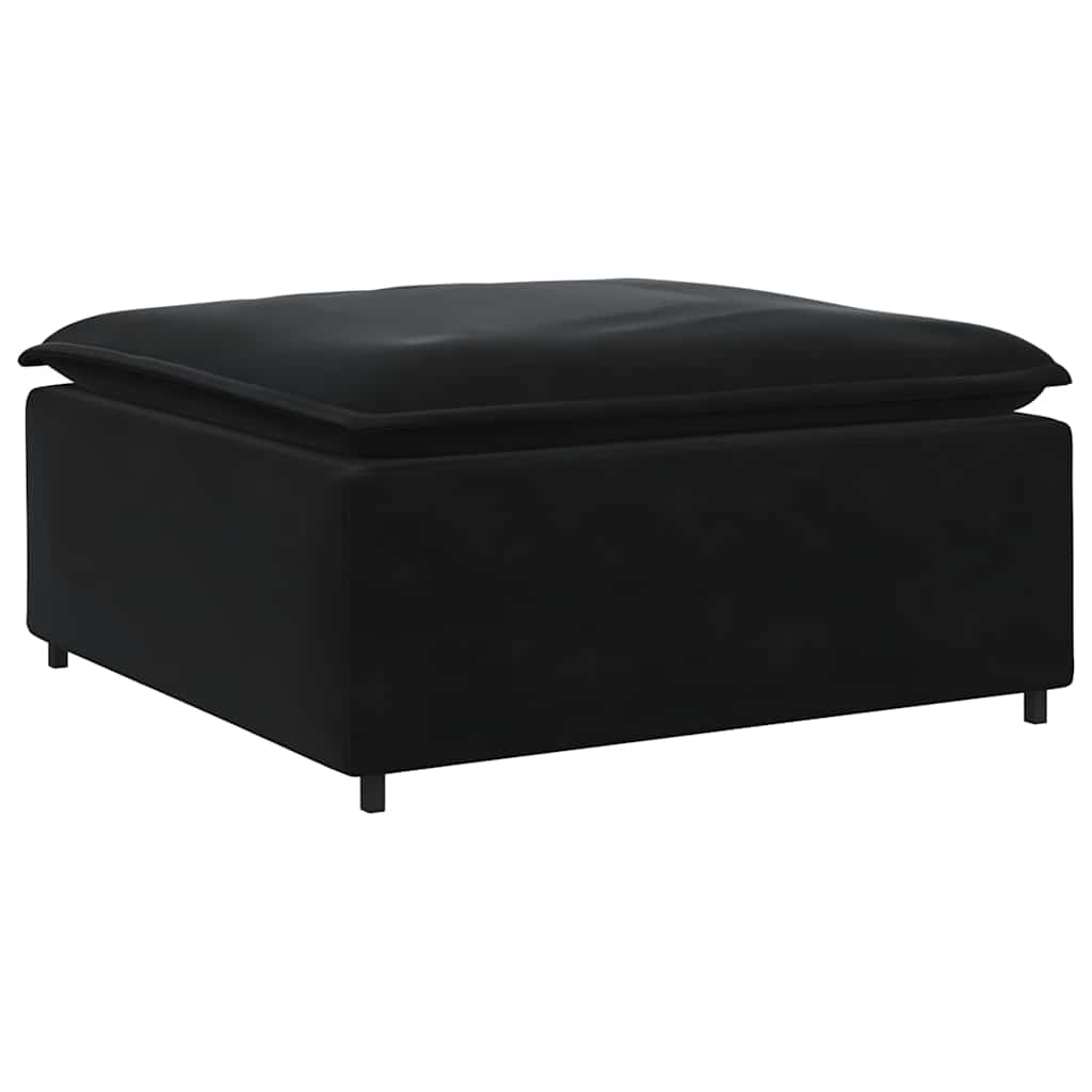 vidaXL Podnóżek do sofy modułowej moduł czarny 100x100x48 cm