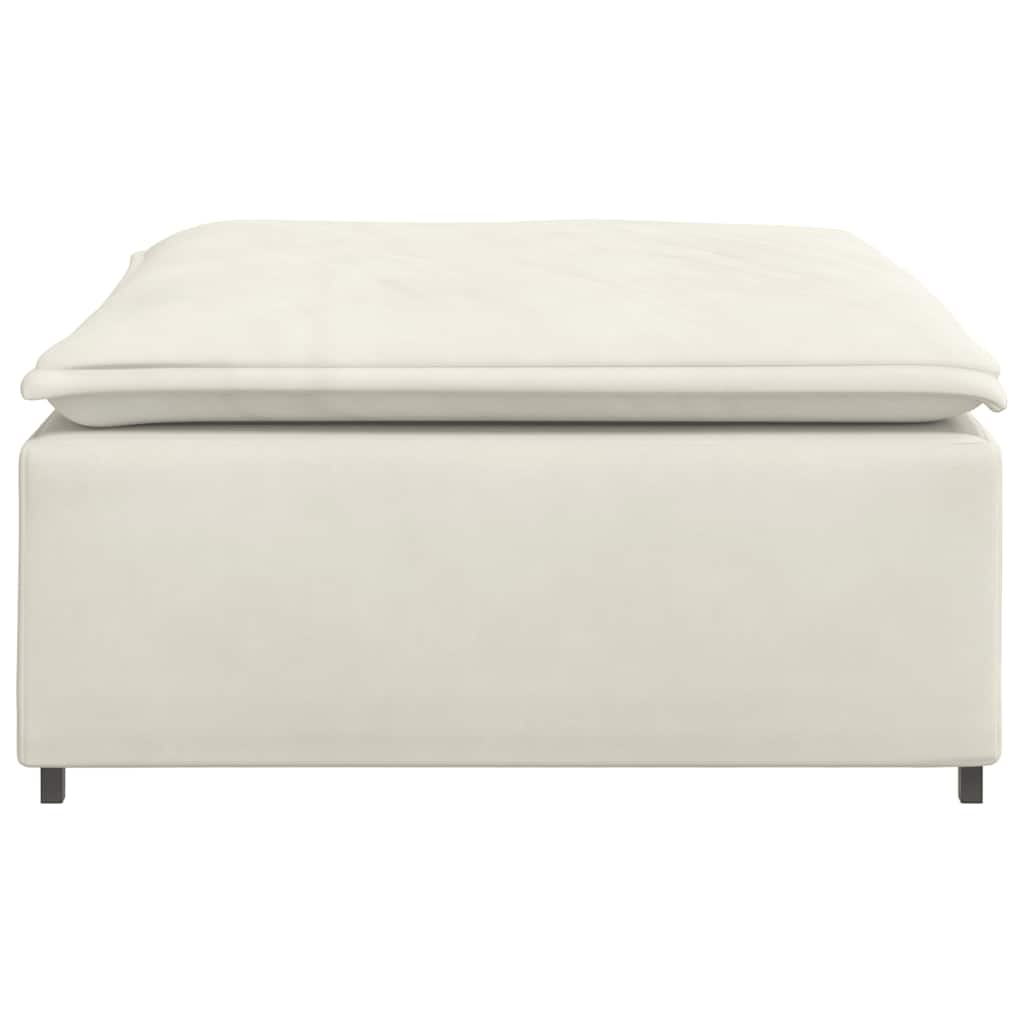 vidaXL Podnóżek do sofy modułowej modułowej kremowy 100x100x48 cm