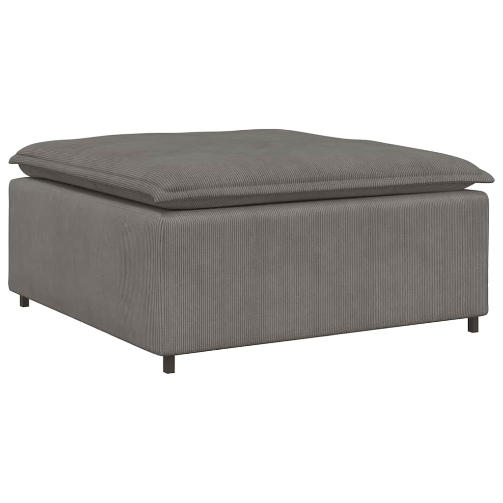 vidaXL Podnóżek do sofy modułowej modułowej jasnoszary 100x100x48 cm