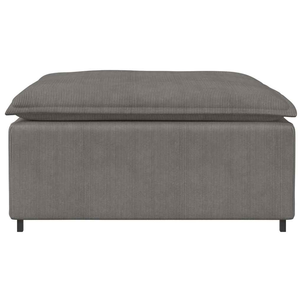 vidaXL Podnóżek do sofy modułowej modułowej jasnoszary 100x100x48 cm