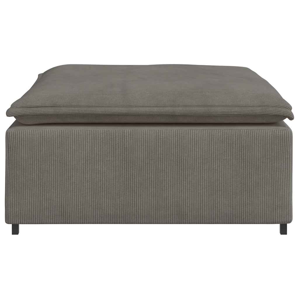 vidaXL Podnóżek do sofy modułowej modułowej jasnoszary 100x100x48 cm
