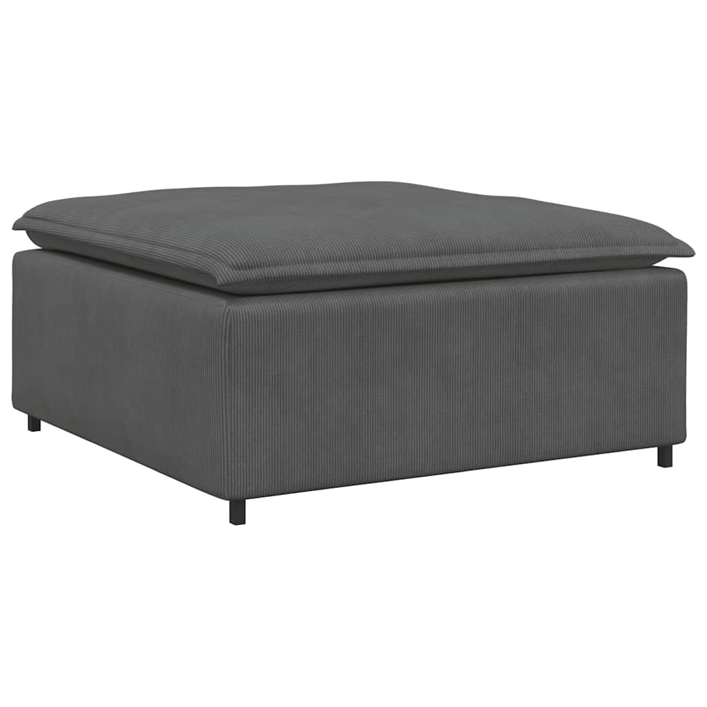 vidaXL Podnóżek do sofy modułowej modułowej Ciemnoszary 100x100x48 cm