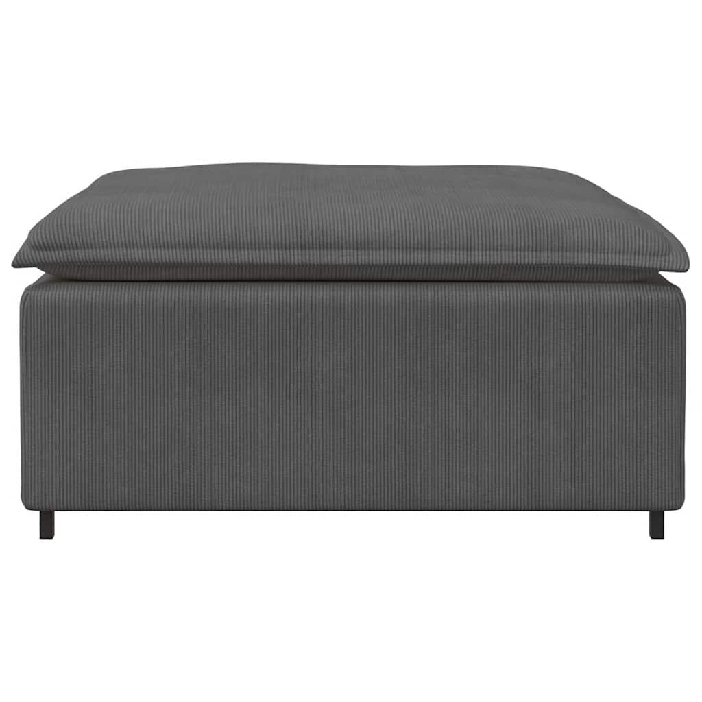 vidaXL Podnóżek do sofy modułowej modułowej Ciemnoszary 100x100x48 cm