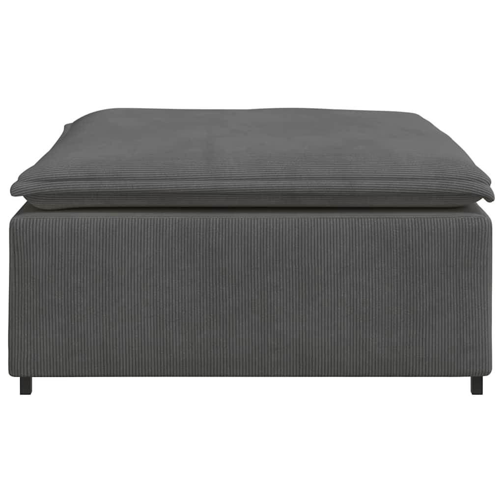 vidaXL Podnóżek do sofy modułowej modułowej Ciemnoszary 100x100x48 cm