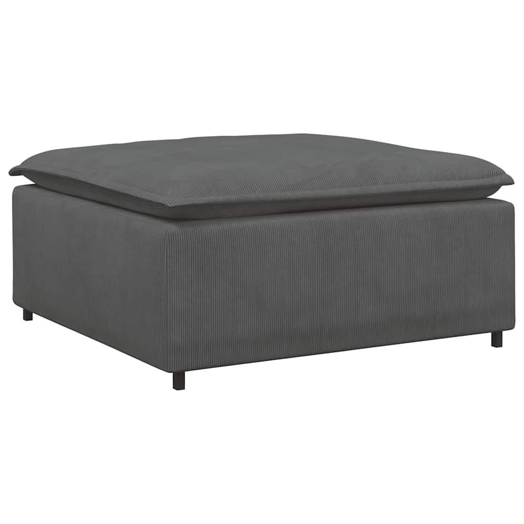 vidaXL Podnóżek do sofy modułowej modułowej Ciemnoszary 100x100x48 cm