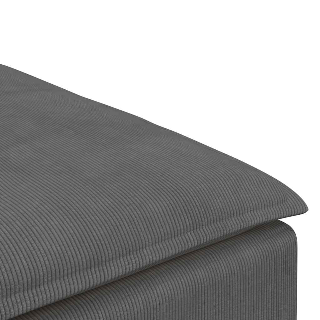 vidaXL Podnóżek do sofy modułowej modułowej Ciemnoszary 100x100x48 cm