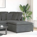vidaXL Podnóżek do sofy modułowej modułowej Ciemnoszary 100x100x48 cm