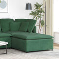 vidaXL Modułowy podnóżek do sofy modułowej ciemnozielona 100x100x48 cm