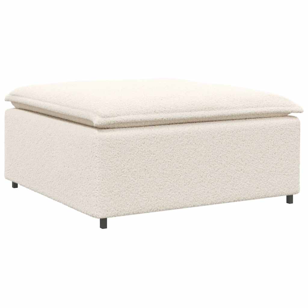 vidaXL Podnóżek do sofy modułowej modułowej kremowy 100x100x48 cm