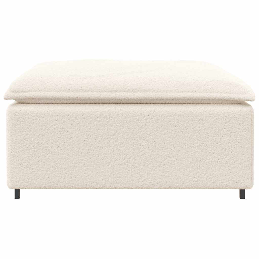 vidaXL Podnóżek do sofy modułowej modułowej kremowy 100x100x48 cm