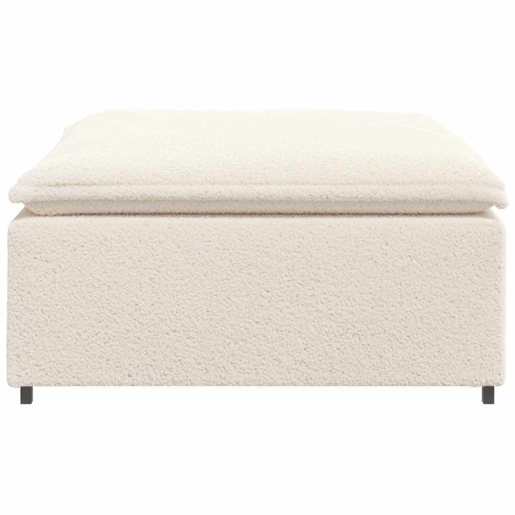 vidaXL Podnóżek do sofy modułowej modułowej kremowy 100x100x48 cm