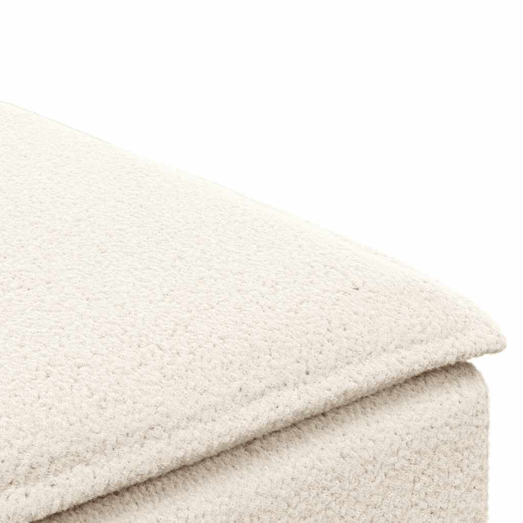 vidaXL Podnóżek do sofy modułowej modułowej kremowy 100x100x48 cm