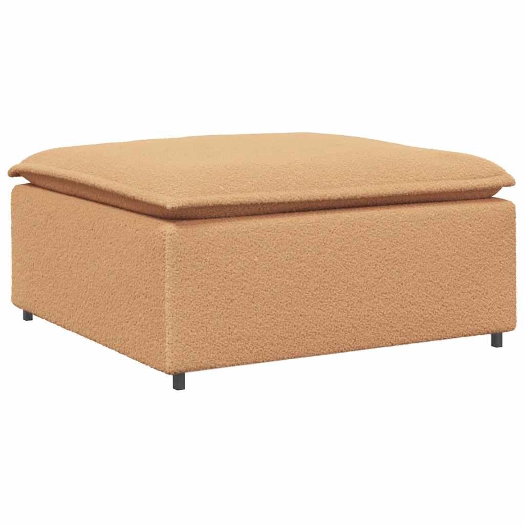 vidaXL Podnóżek do sofy modułowej modułowy beżowy 100x100x48 cm