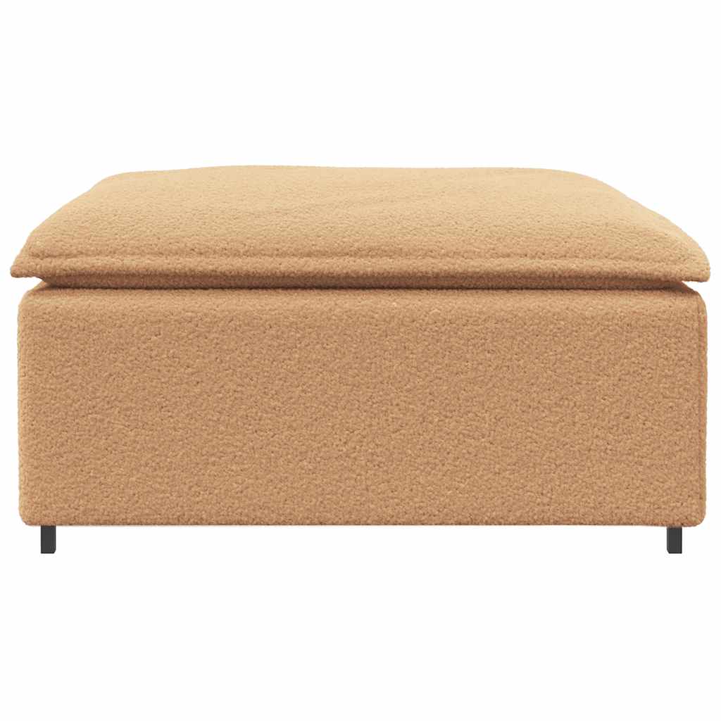 vidaXL Podnóżek do sofy modułowej modułowy beżowy 100x100x48 cm
