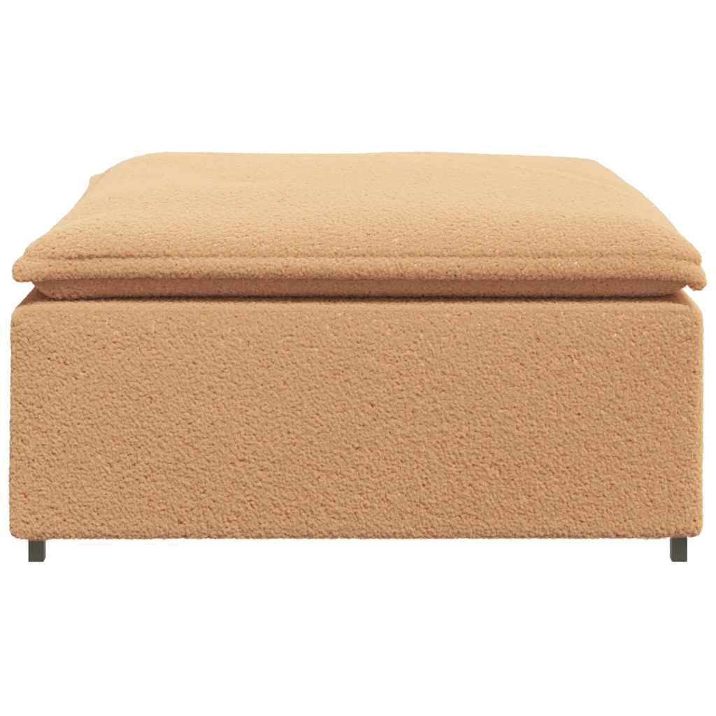 vidaXL Podnóżek do sofy modułowej modułowy beżowy 100x100x48 cm