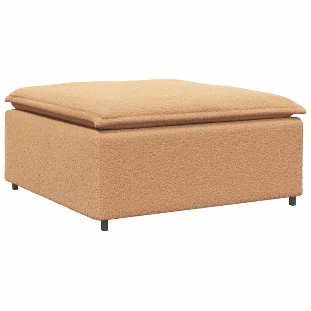 vidaXL Podnóżek do sofy modułowej modułowy beżowy 100x100x48 cm