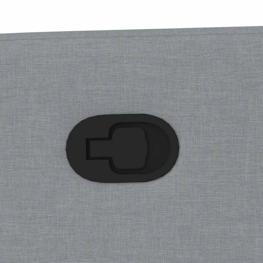 vidaXL Fotel rozkładany, jasnoszary, tapicerowany tkaniną