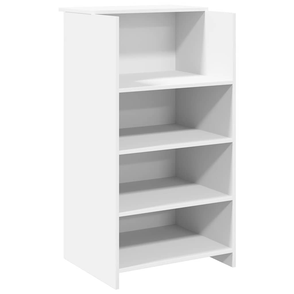 vidaXL Biurko recepcyjne białe 55x50x103,5 cm Drewno konstrukcyjne