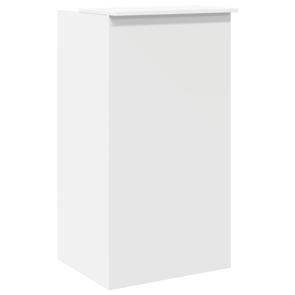 vidaXL Biurko recepcyjne białe 55x50x103,5 cm Drewno konstrukcyjne
