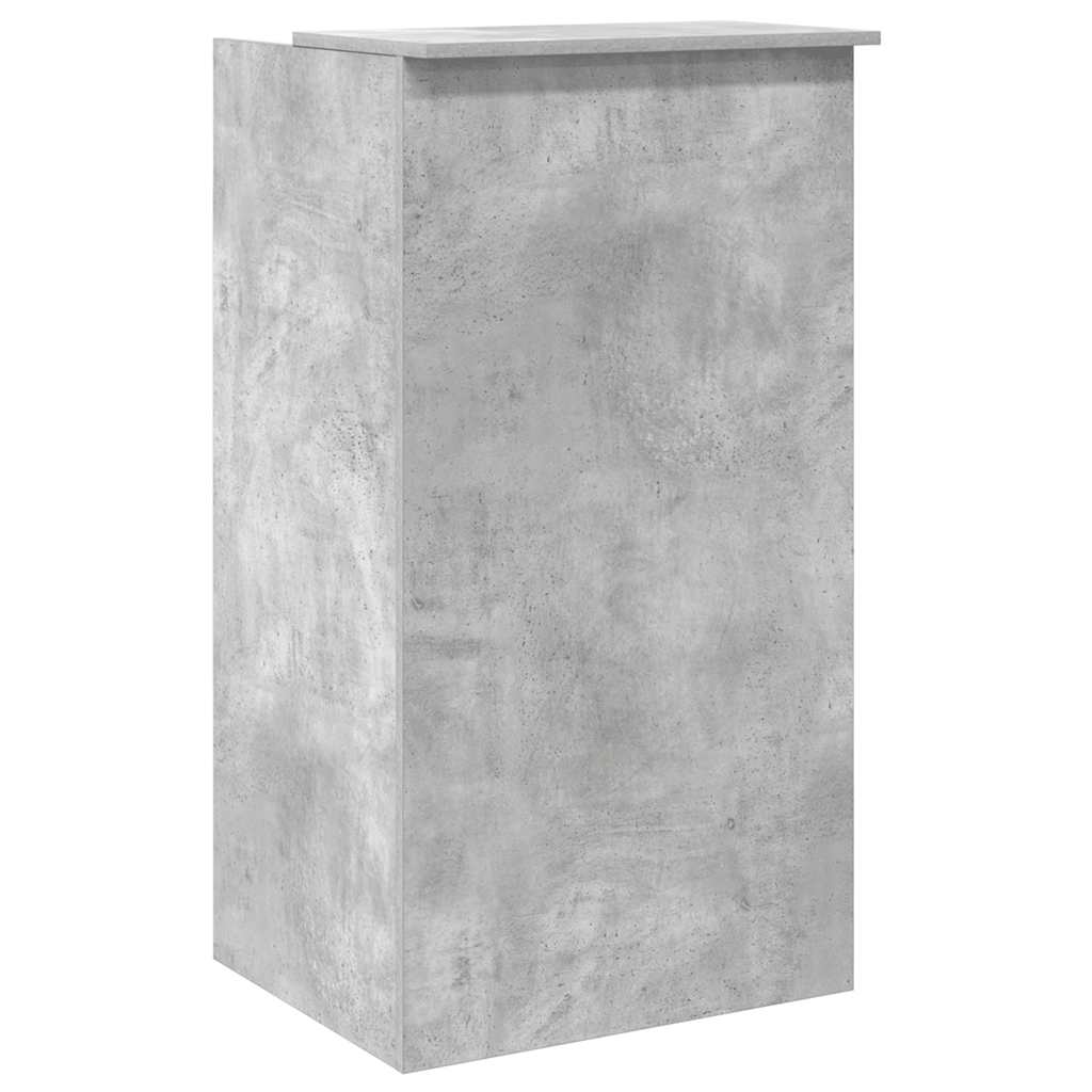 vidaXL Biurko recepcyjne betonowe szare 55x50x103,5 cm drewno klejone
