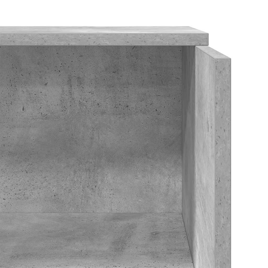 vidaXL Biurko recepcyjne betonowe szare 55x50x103,5 cm drewno klejone