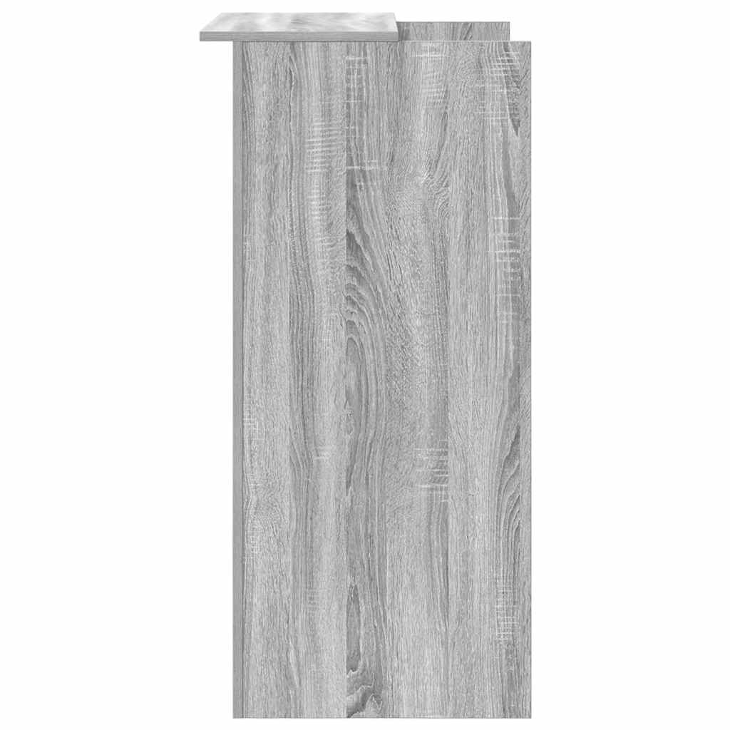 vidaXL Biurko recepcyjne szare Sonoma 55x50x103,5 cm Drewno klejone