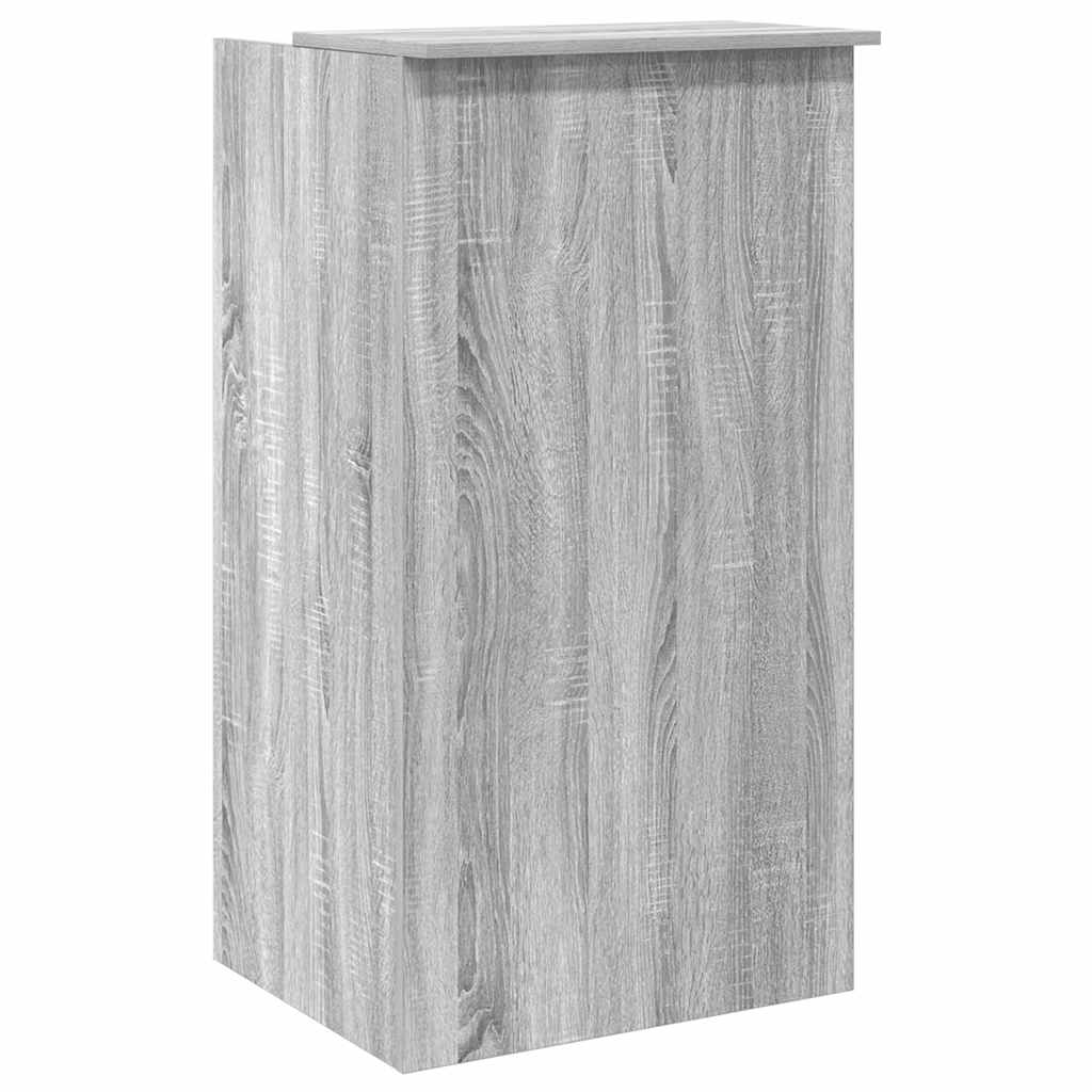 vidaXL Biurko recepcyjne szare Sonoma 55x50x103,5 cm Drewno klejone