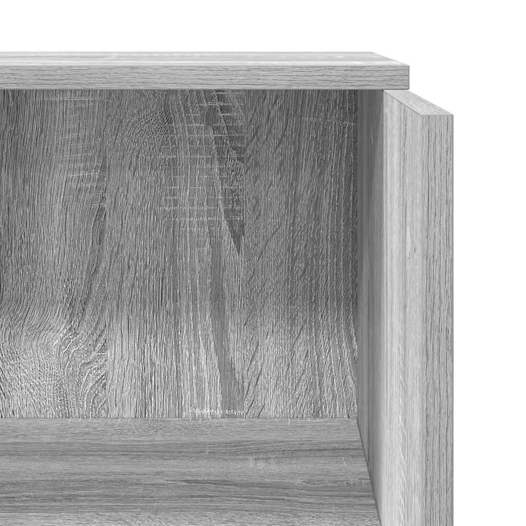 vidaXL Biurko recepcyjne szare Sonoma 55x50x103,5 cm Drewno klejone