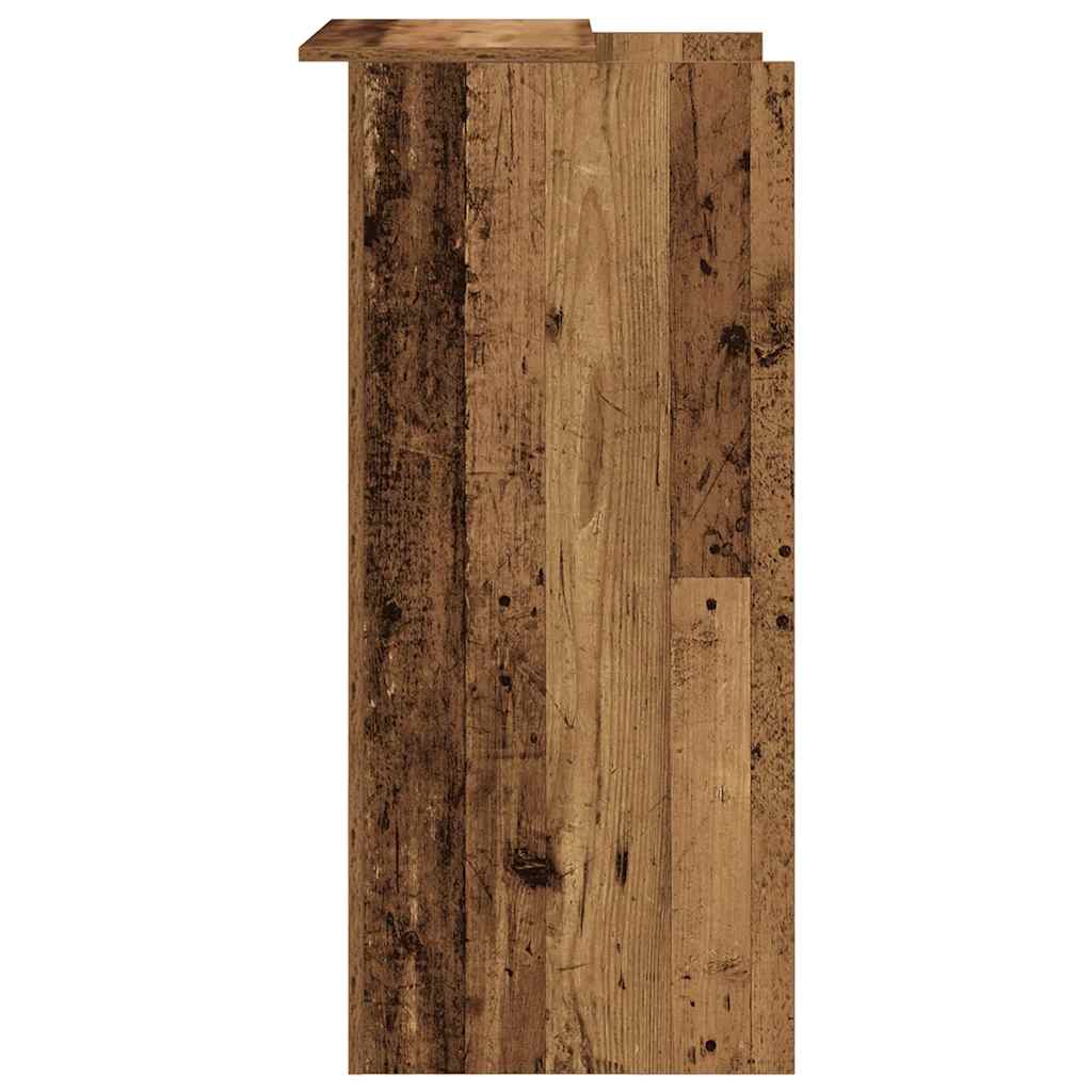 vidaXL Biurko recepcyjne Stare drewno 55x50x103,5 cm Drewno klejone
